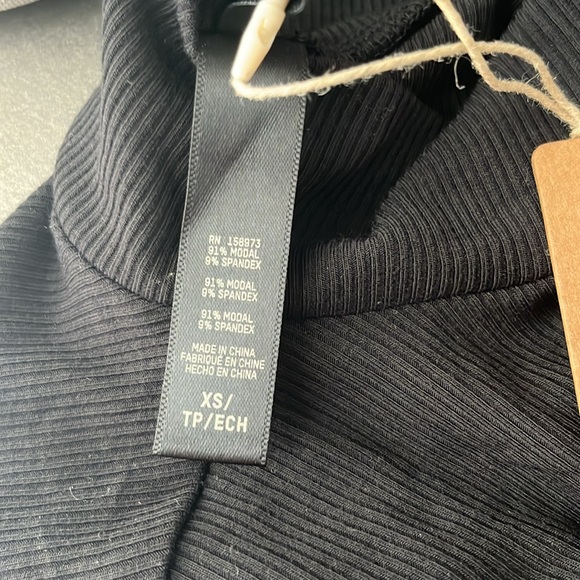 Onyx SKIMS Soft Lounge Turtleneck Mock Neck Long Sleeve Dress Size XS & 2X NWT - Picture 8 of 9